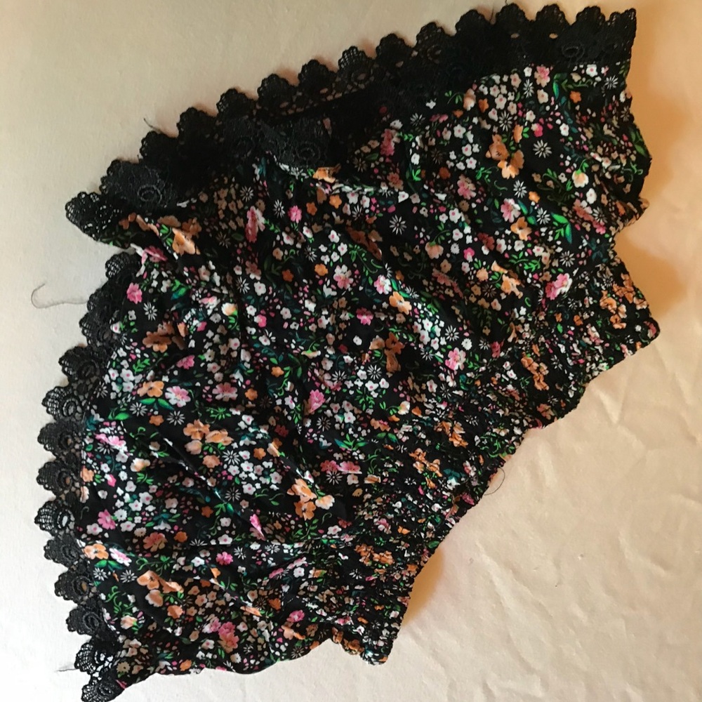 floral boho shorts